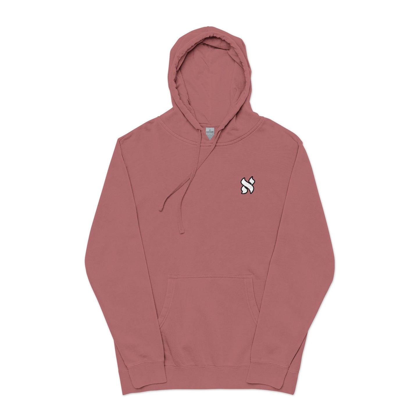Cozy Unisex Pigment-Dyed Hoodie with Embroidery | Stylish Casual Wear, Gift for Him/Her, Perfect for Fall/Winter, Fashion Statement