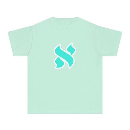 Mint Kids Midweight Tee with Artistic Design, Stylish Kids Shirt, Trendy Summer Tee, Gift for Youngsters, Comfortable Casual Wear