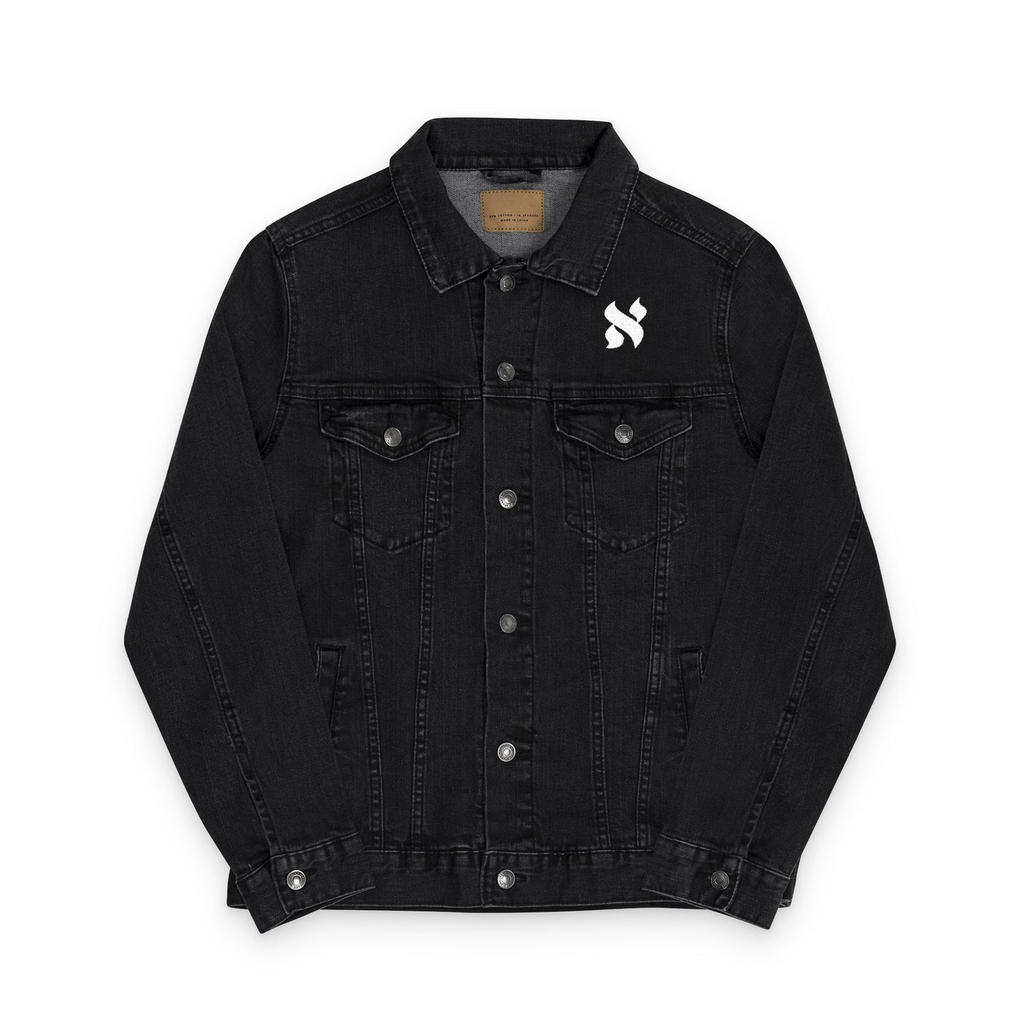 Stylish Unisex Embroidered Denim Jacket, Vintage Fashion Outerwear, Casual Layering, Gift for Friends, Trendy Streetwear