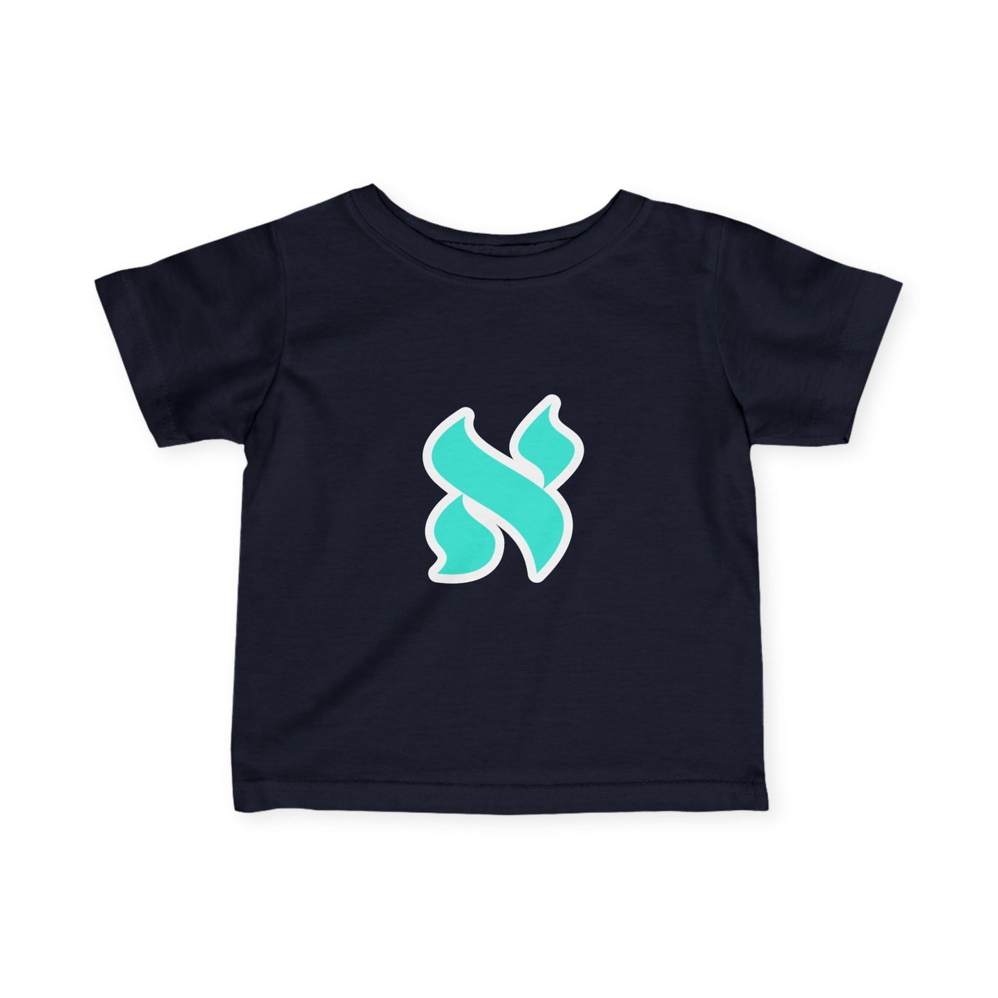Adorable Infant Jersey Tee with Aqua Design, Baby Clothes, Toddler Tee, Newborn Apparel, Cute Gift Idea for Baby Shower