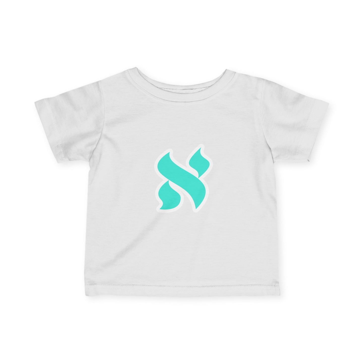 Adorable Infant Jersey Tee with Aqua Design, Baby Clothes, Toddler Tee, Newborn Apparel, Cute Gift Idea for Baby Shower