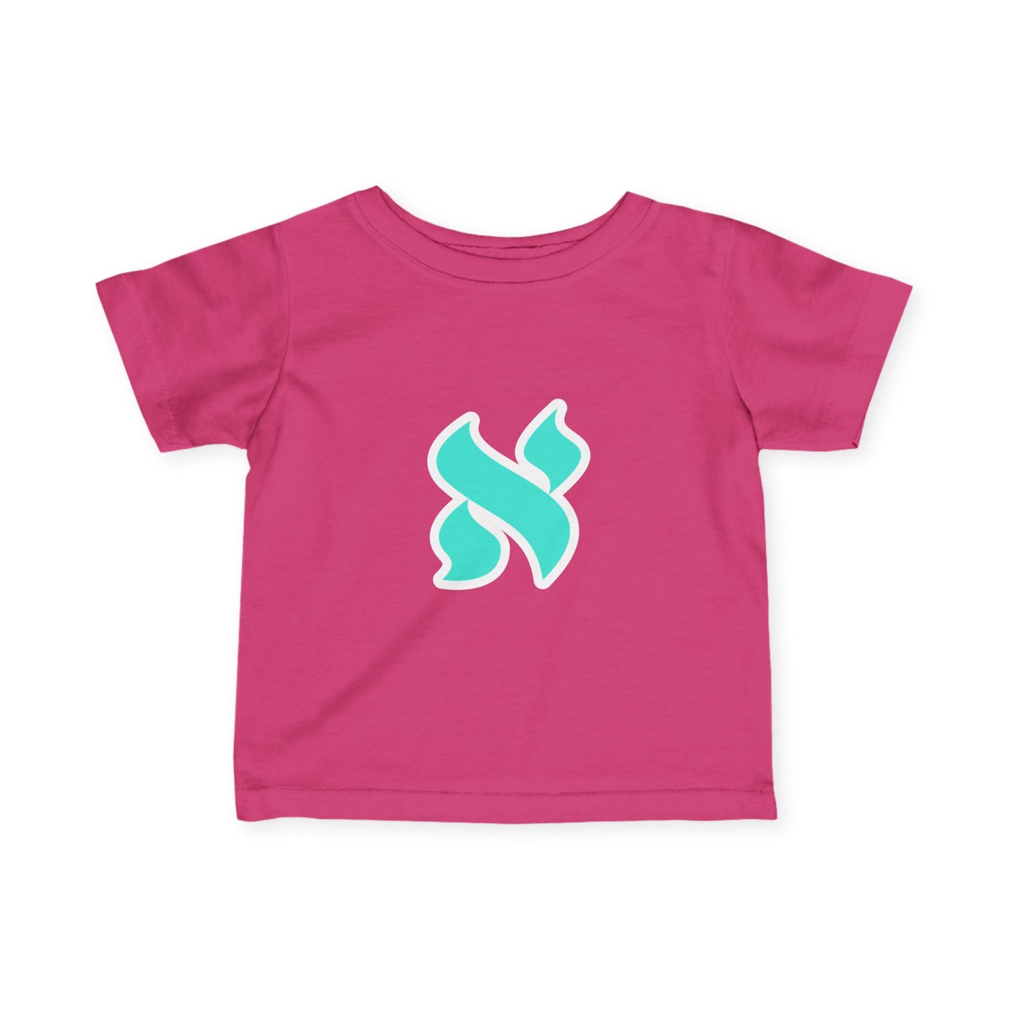 Adorable Infant Jersey Tee with Aqua Design, Baby Clothes, Toddler Tee, Newborn Apparel, Cute Gift Idea for Baby Shower