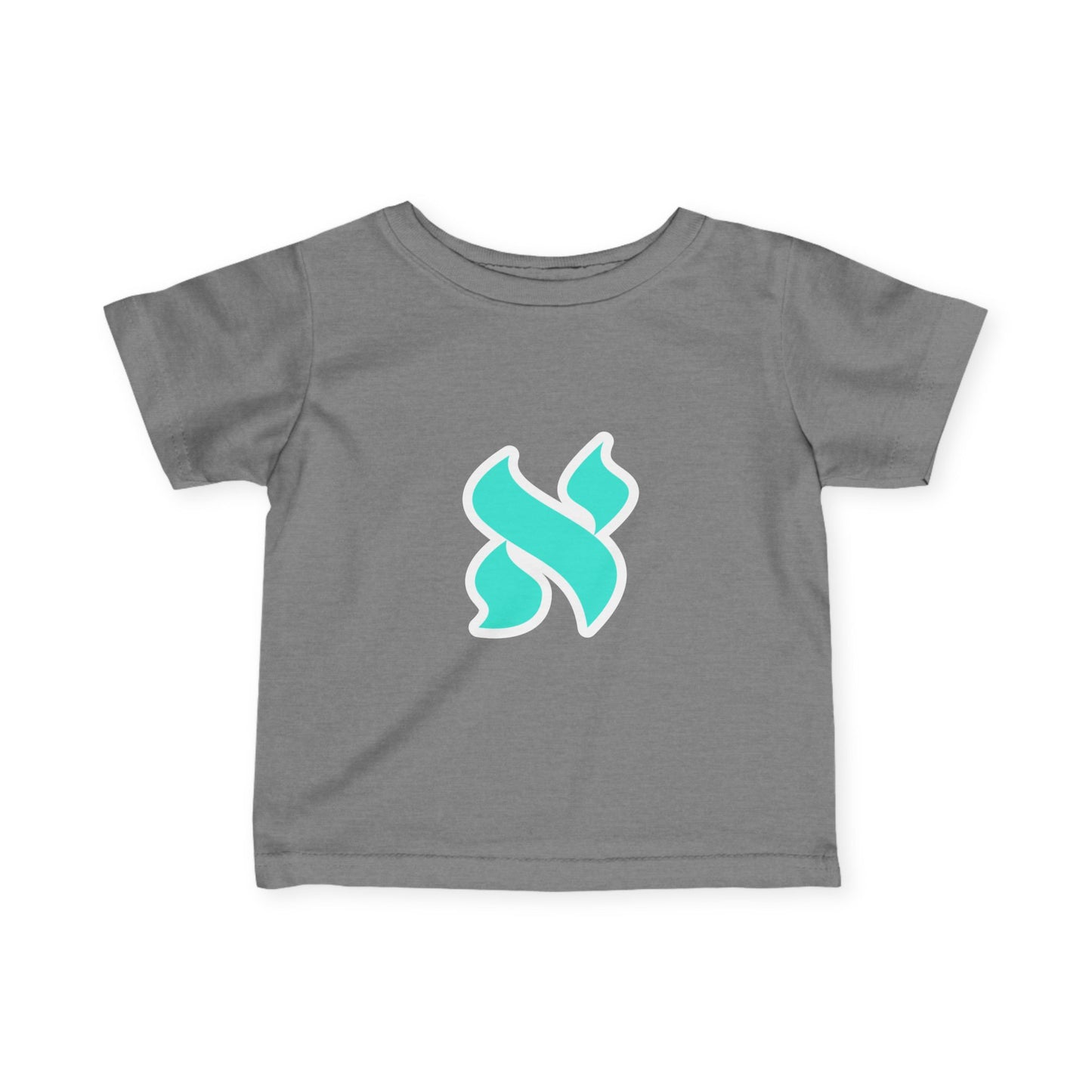 Adorable Infant Jersey Tee with Aqua Design, Baby Clothes, Toddler Tee, Newborn Apparel, Cute Gift Idea for Baby Shower