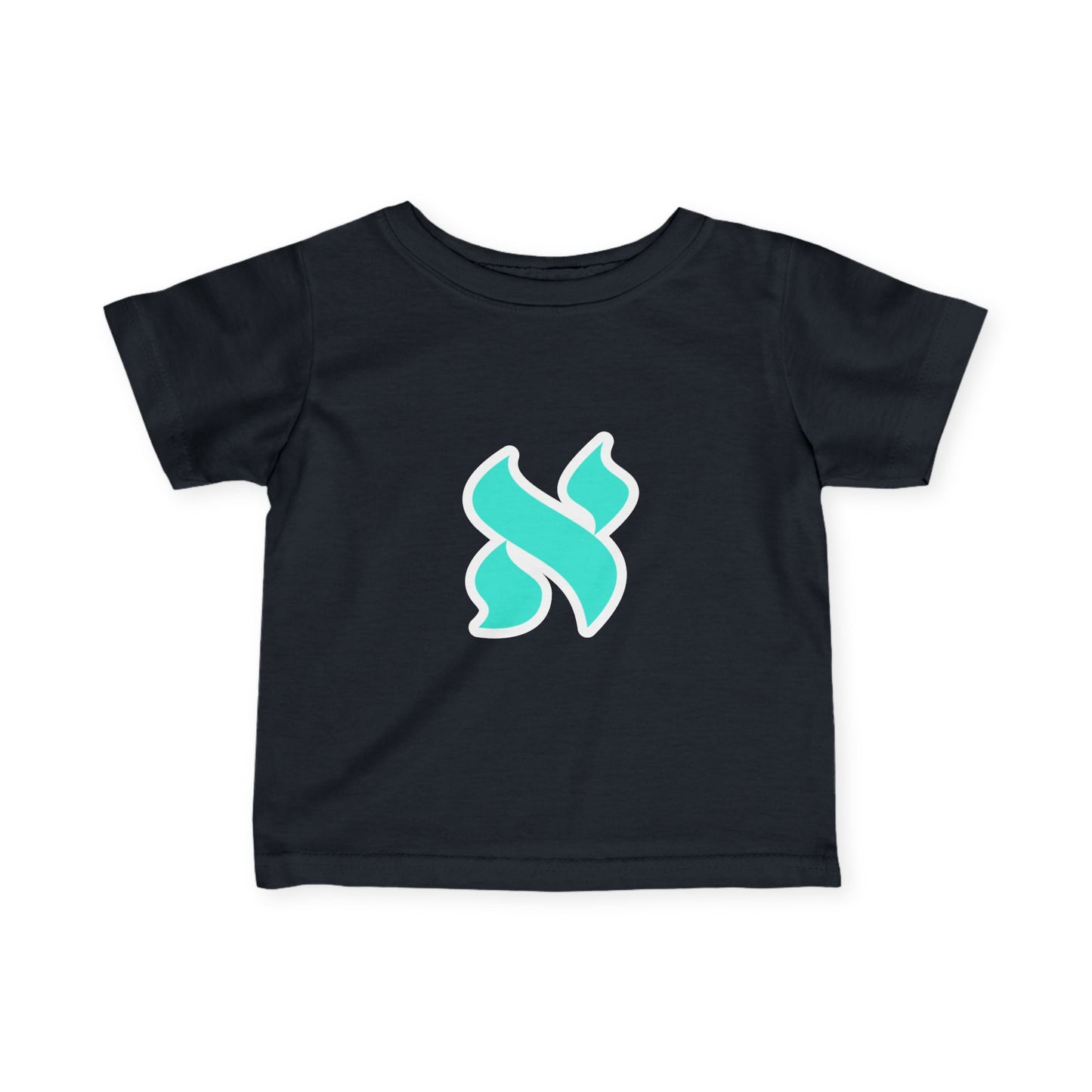 Adorable Infant Jersey Tee with Aqua Design, Baby Clothes, Toddler Tee, Newborn Apparel, Cute Gift Idea for Baby Shower