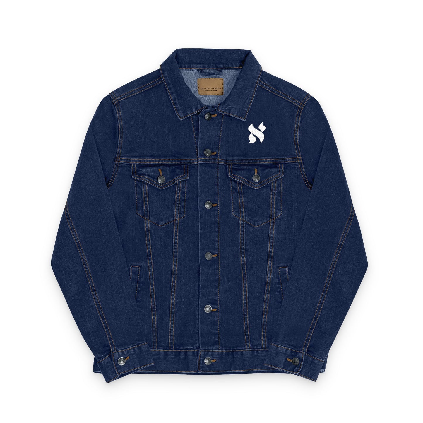 Stylish Unisex Embroidered Denim Jacket, Vintage Fashion Outerwear, Casual Layering, Gift for Friends, Trendy Streetwear