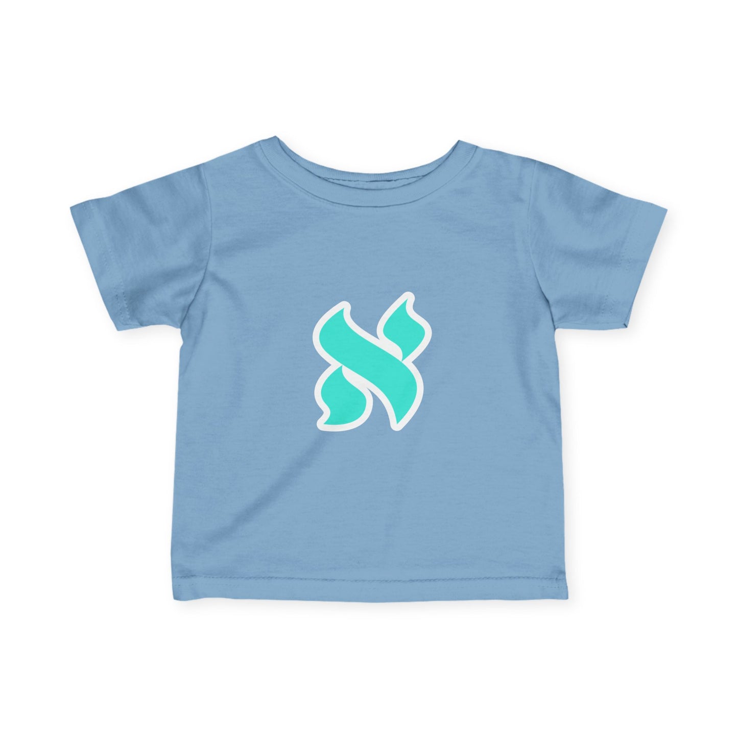 Adorable Infant Jersey Tee with Aqua Design, Baby Clothes, Toddler Tee, Newborn Apparel, Cute Gift Idea for Baby Shower