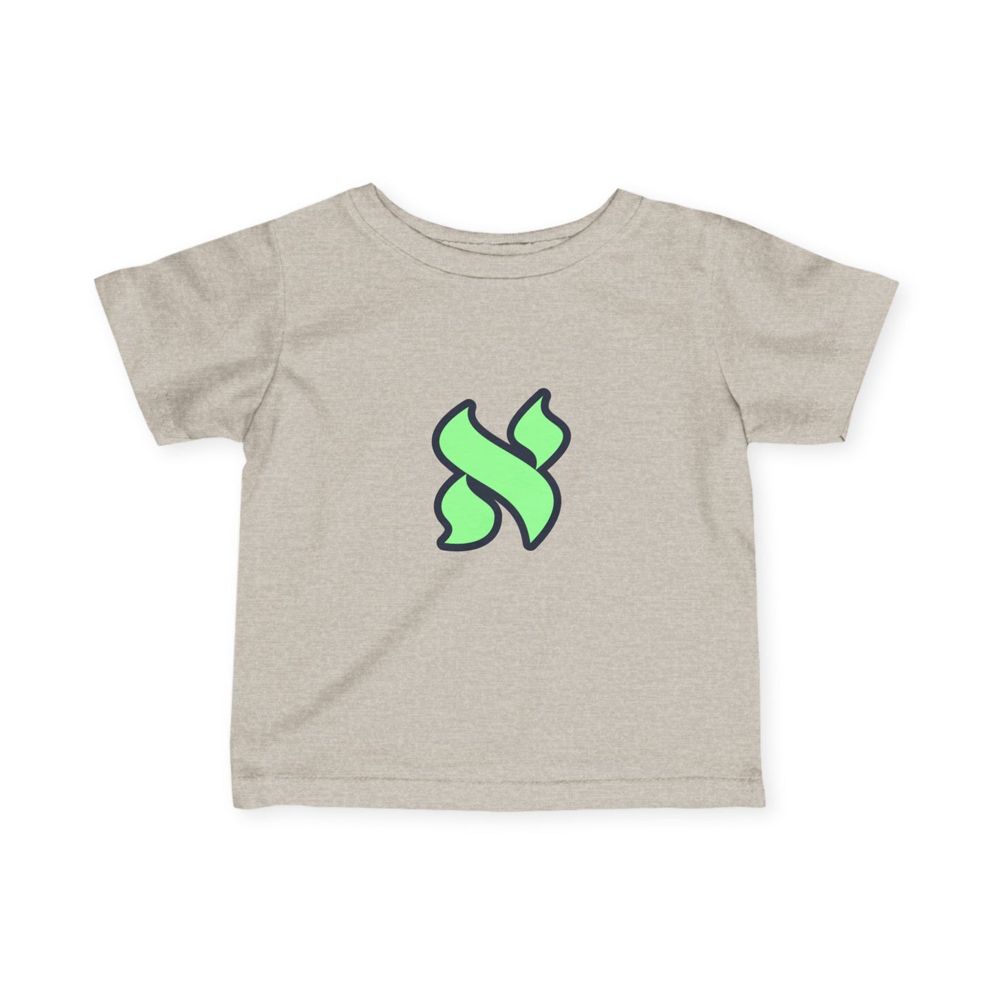 Cute Green Ribbon Infant T-Shirt, Baby Shower Gift, Toddler Clothing, Eco-Friendly Kids Tee, Nursery Decor
