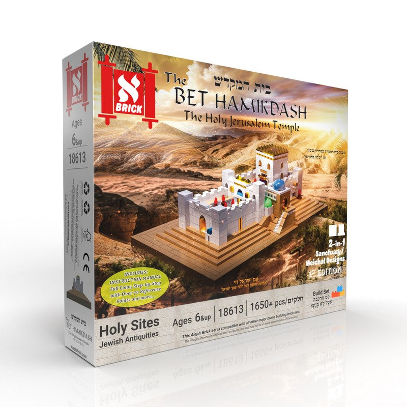 Aleph Brick Bais Beit Bet Hamikdash Package Front angle