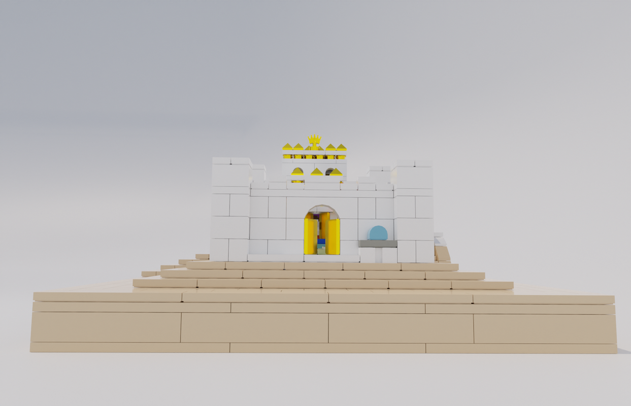 Aleph Brick Bais Beit Bet Hamikdash build set front full