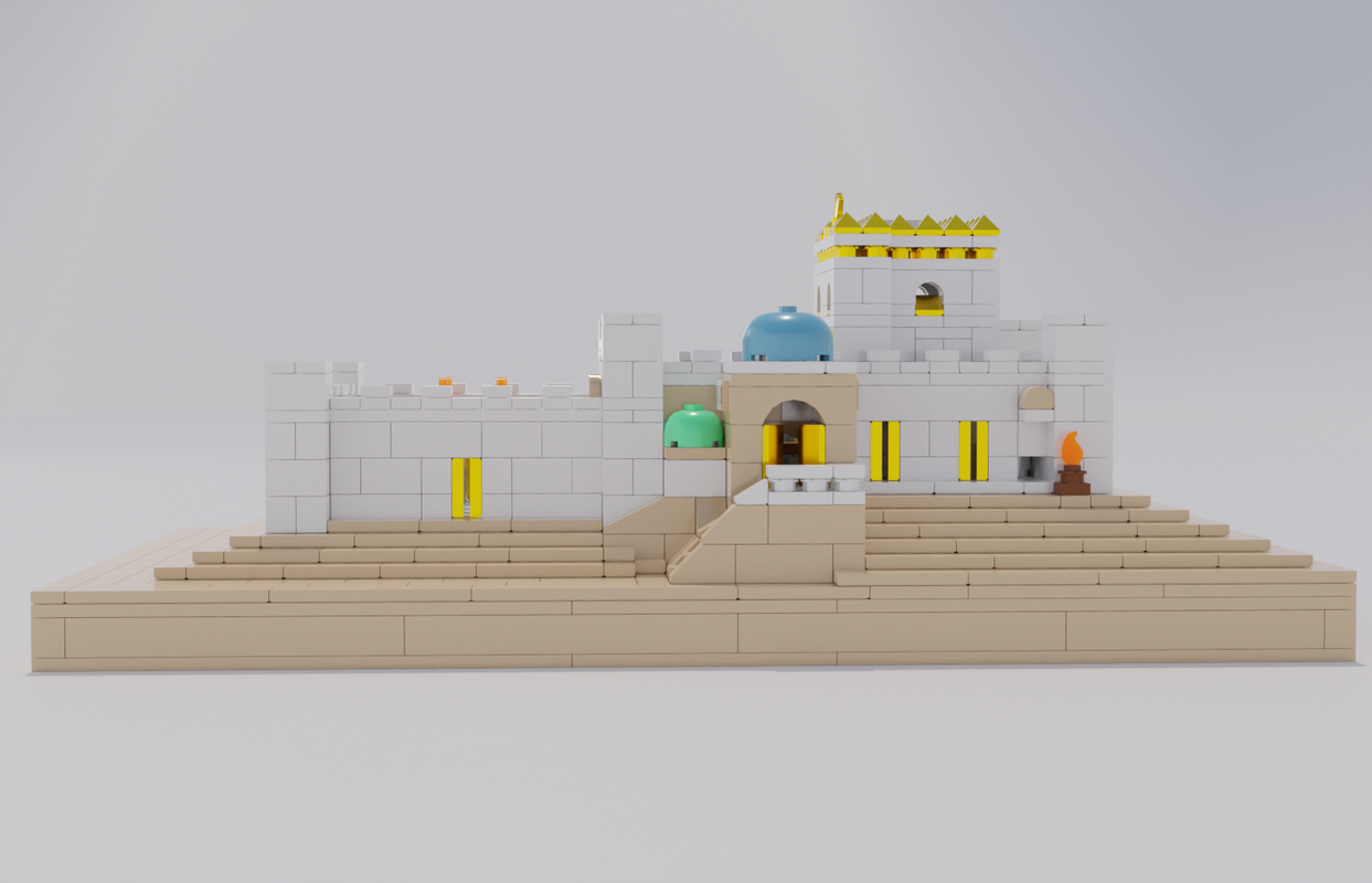 Aleph Brick Bais Beit Bet Hamikdash build set left full lego no
