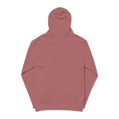 Cozy Unisex Pigment-Dyed Hoodie with Embroidery | Stylish Casual Wear, Gift for Him/Her, Perfect for Fall/Winter, Fashion Statement