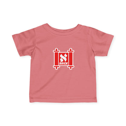 Cute Infant Fine Jersey Tee - Brick Design, Baby Shirt, Toddler Gift, Cute Kids Apparel, Birthday Present, Everyday Wear