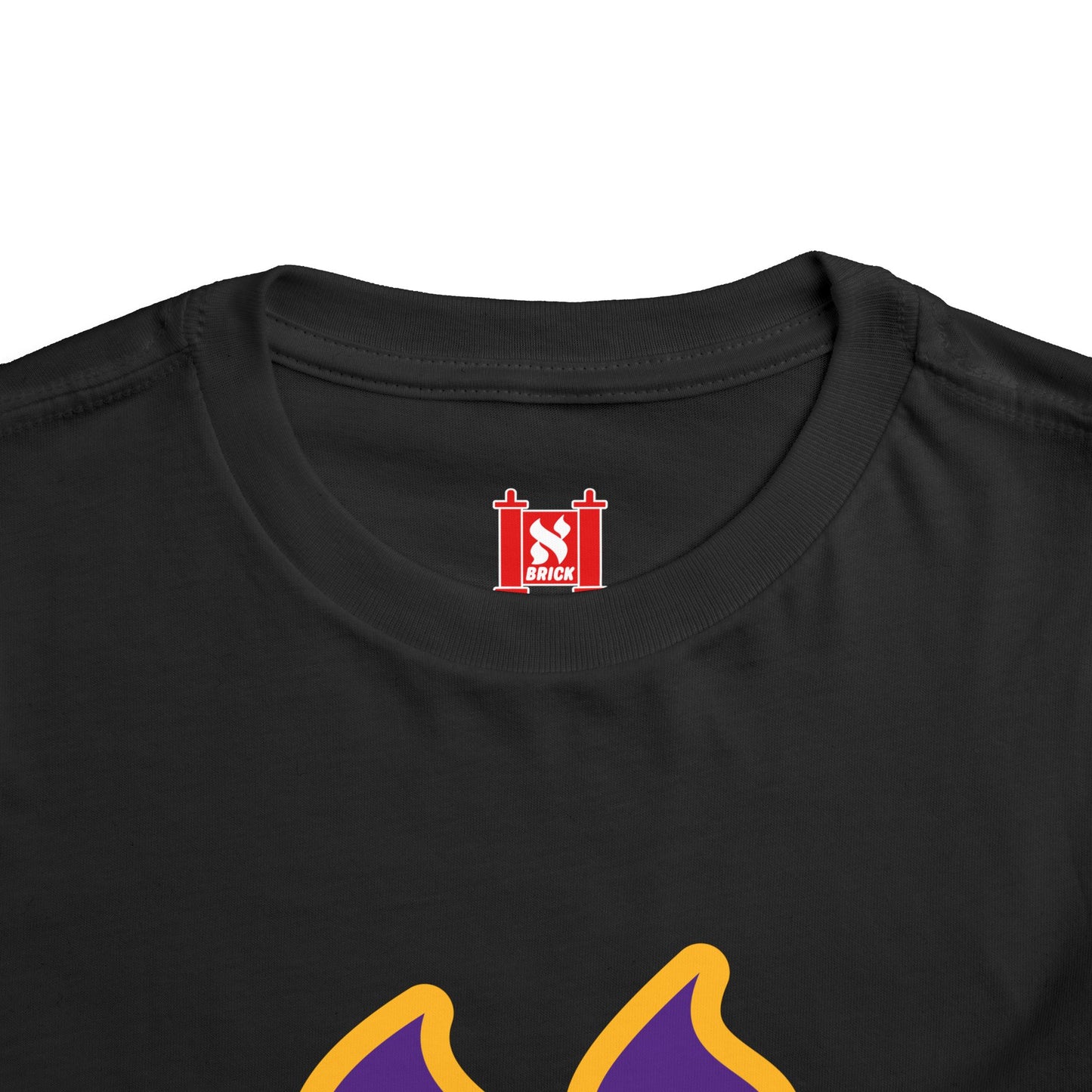 100% Cotton Toddler Short Sleeve Tee - Fun and Playful Kids T-Shirt with Colorful Aleph Design, Lakers, Perfect for Birthdays, Playdates, Gifts, and Everyday Wear