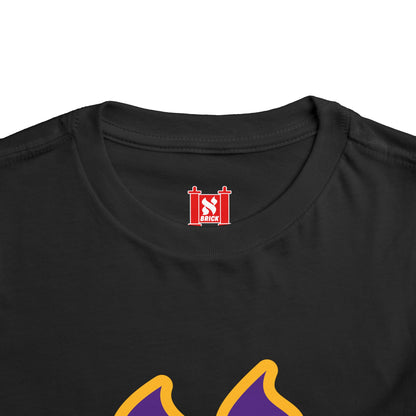 100% Cotton Toddler Short Sleeve Tee - Fun and Playful Kids T-Shirt with Colorful Aleph Design, Lakers, Perfect for Birthdays, Playdates, Gifts, and Everyday Wear