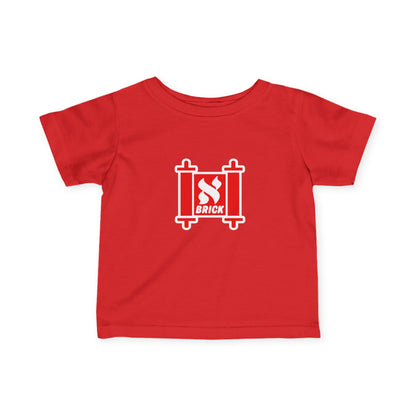 Cute Infant Fine Jersey Tee - Brick Design, Baby Shirt, Toddler Gift, Cute Kids Apparel, Birthday Present, Everyday Wear