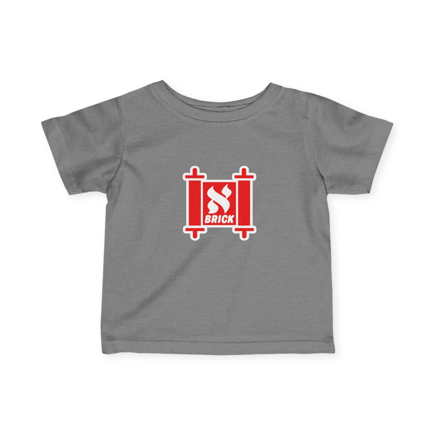 Cute Infant Fine Jersey Tee - Brick Design, Baby Shirt, Toddler Gift, Cute Kids Apparel, Birthday Present, Everyday Wear
